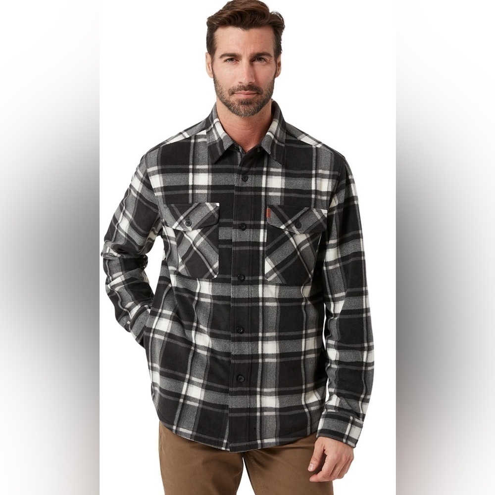 Chaps Arctic Fleece Shirt Jacket Size XXL